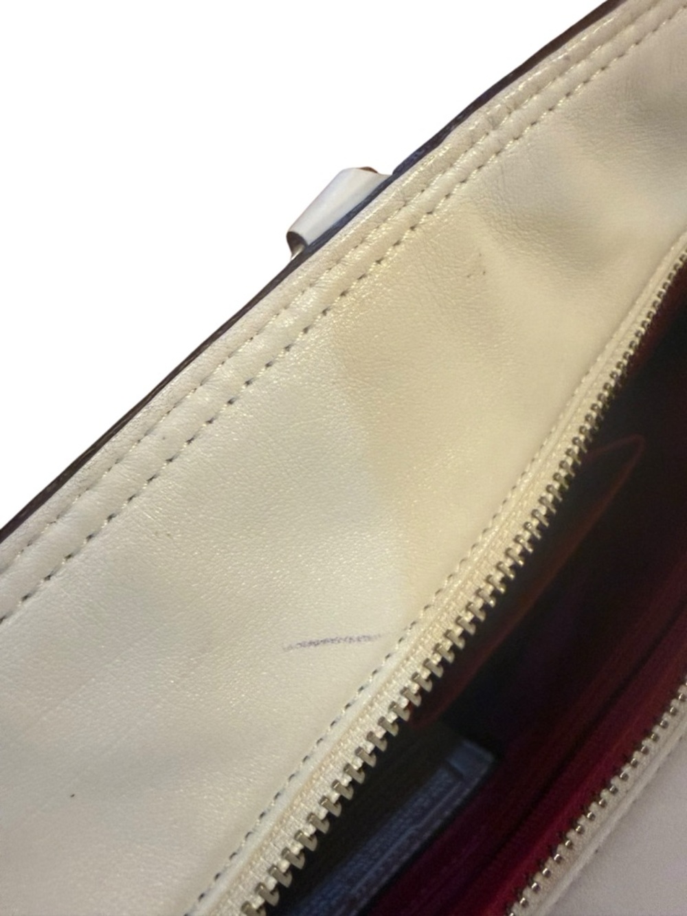 Coach Leather Tote Bag in Cream/white - Picture 9 of 11